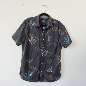 Roark Revival Bull Bay Button Up Shirt Hawaiian Tropical Cabana Resortwear XL